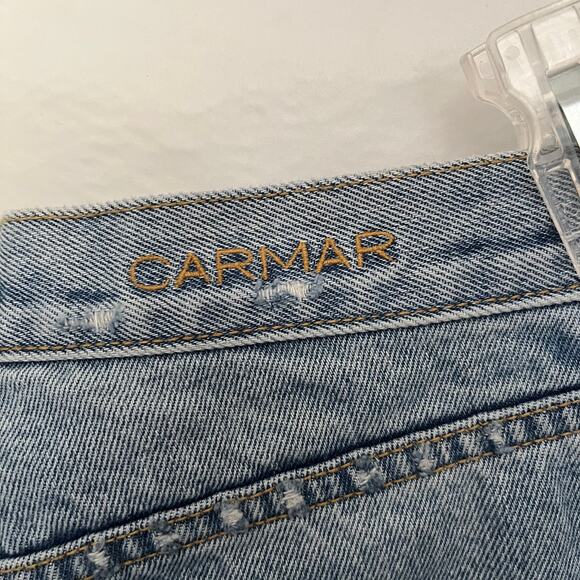 Carmar Distressed Boyfriend Womens Jeans Size 29 D462287 Los Angeles High Rise - Picture 9 of 13